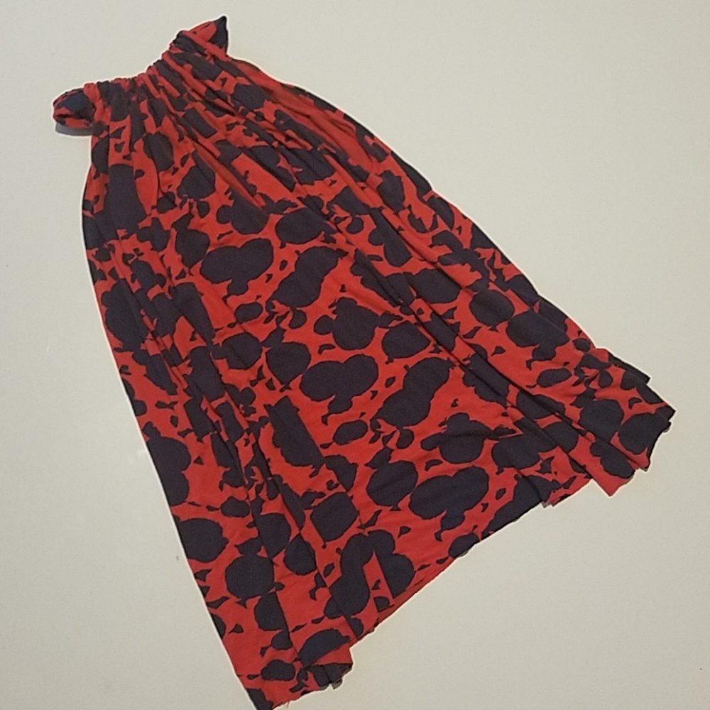 Rachel Pally Red/ Blue Halter Top